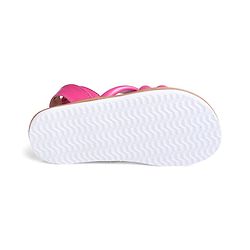 Pine Kids Velcro Closure Sandals with Crossover Straps - Pink