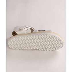 Pine Kids Velcro Closure Sandals - White