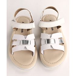 Pine Kids Velcro Closure Sandals - White