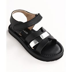 Pine Kids Velcro Closure Sandals - Black