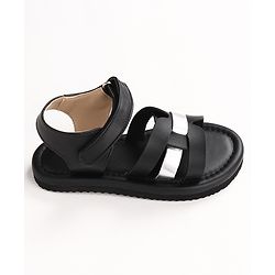 Pine Kids Velcro Closure Sandals - Black