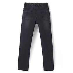 Pine Kids Woven Full Length Solid Washed Denim Jeans - Navy Blue