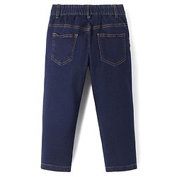 Pine Kids Woven Full Length Washed Denim Jeans - Navy Blue
