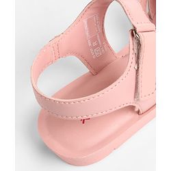 Pine Kids Sandals with Strap Design & Velcro Closure - Pink