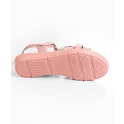 Pine Kids Sandals with Strap Design & Velcro Closure - Pink