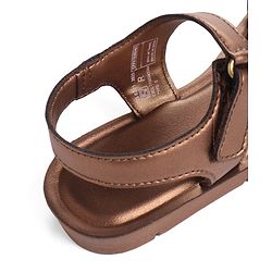 Pine Kids Sandals with Velcro Closure - Rose Gold