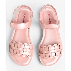 Pine Kids Sandals with Velcro Closure - Pink