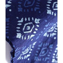 Pine Kids Cotton Woven Full Sleeves Kurta Pyjama Set with Chevron Print Jacket - Blue