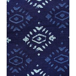 Pine Kids Cotton Woven Full Sleeves Kurta Pyjama Set with Chevron Print Jacket - Blue