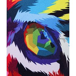 Pine Active Sleeveless High Stretch T-Shirt Abstract Print - Multicolour