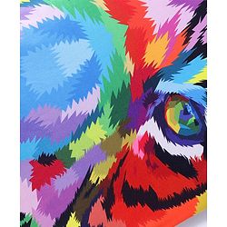 Pine Active Sleeveless High Stretch T-Shirt Abstract Print - Multicolour