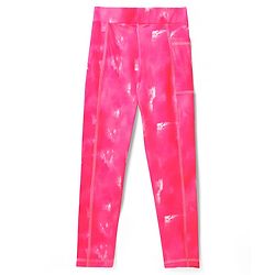 Pine Active Full Length Super Stretch Tie & Dye Leggings - Dark Pink