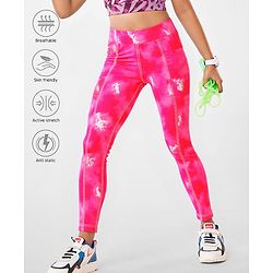 Pine Active Full Length Super Stretch Leggings - Pink
