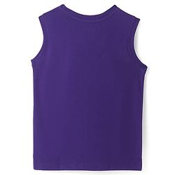 Pine Kids Cotton Knit Sleeveless Tank T-Shirts with Text Print Pack of 3 - Blue