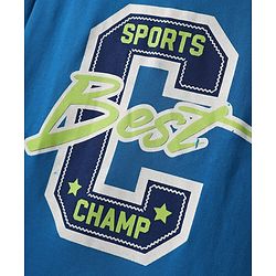 Pine Kids Cotton Knit Half Sleeves T-Shirts With Surf Theme Print Pack of 3 - Blue & White
