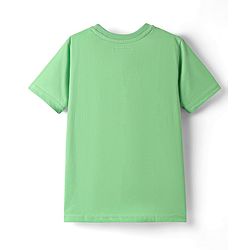 Pine Kids Cotton Knit Half Sleeves T-Shirts with Text Print Pack of 3 - Blue Black & Light Blue