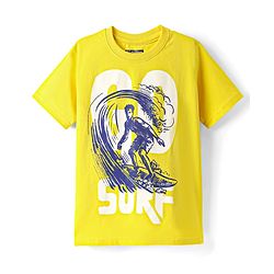 Pine Kids Cotton Knit Half Sleeves T-Shirts with Text Print Pack of 3 - Red Yellow & Light Green