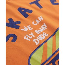Pine Kids Cotton Knit Half Sleeves Printed T-Shirts Pack of 3 - Green Orange & Navy Blue