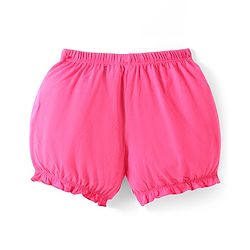Pine Kids Cotton Lycra Knit Bloomers with Floral & Text Print Pack of 3 (Color May Vary)