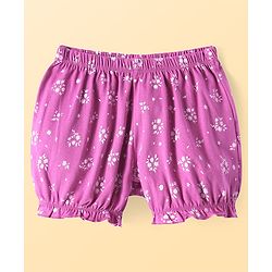 Pine Kids Cotton Knit Bloomers with Floral Print Pack of 3 (Colour May Vary)