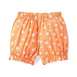 Pine Kids Cotton Lycra Bloomers with Stars & Floral Print - Pack Of 3 (Color May Vary)