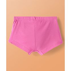 Pine Kids Cotton Lycra Knit Panties with Text Print & Bow Applique Pack of 3 (Colour May Vary )
