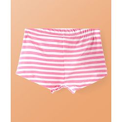 Pine Kids Cotton Lycra Knit Panties with Text Print & Bow Applique Pack of 3 (Colour May Vary )