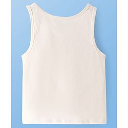 Pine Kids Cotton Knit Sleeveless Solid Color Vests Pack of 3 (Colour & Print May Vary)