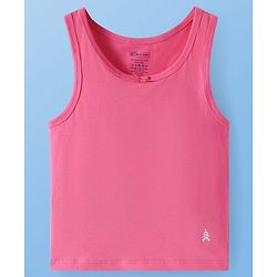 Pine Kids Cotton Knit Sleeveless Solid Color Vests Pack of 3 (Colour & Print May Vary)