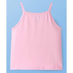 Pine Kids Cotton Lycra Knit Singlet Sleeves Solid Color Slips Pack of 3 - (Color May Vary)