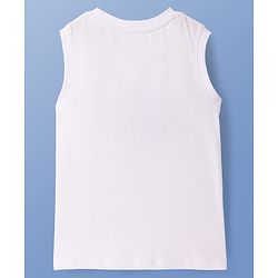 Pine Kids Viscose Woven Half Sleeves Tie & Dye Print Shirt with Sleeveless Inner T-Shirt - Yellow & White