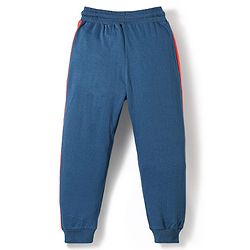 Pine Kids Marvel Single Jersey Knit Half Sleeves T-Shirt & Lounge Pant Set With Avengers Graphics - Navy Blue