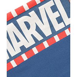 Pine Kids Marvel Single Jersey Knit Half Sleeves T-Shirt & Lounge Pant Set With Avengers Graphics - Navy Blue