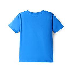 Pine Kids Single Jersey Knit Half Sleeves Night Suit with Skating Print - Blue