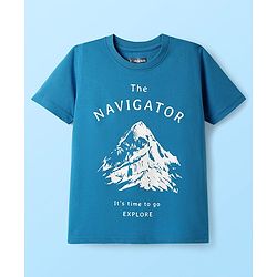 Pine Kids Cotton Knit Half Sleeves T-Shirts With Cool Dude Text Print Pack Of 5 - Red Yellow & Blue