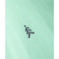 Pine Kids Cotton Knit Half Sleeves T-Shirt with Logo Print - Light Green