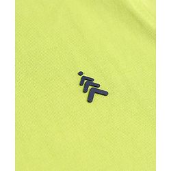 Pine Kids Cotton Knit Half Sleeves T-Shirt with Logo Print - Light Green