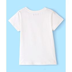 Pine Kids Cotton Knit Half Sleeves T-Shirt with Logo Print - Light Green