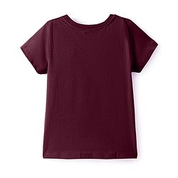 Pine Kids Cotton Knit Half Sleeves T-Shirt with Glitter Text Print - Limegreen