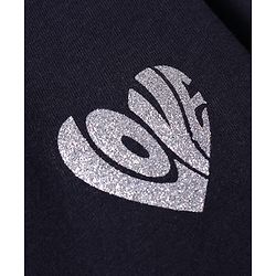 Pine Kids Cotton Knit Half Sleeves T-Shirt with Glitter Text Print - Limegreen