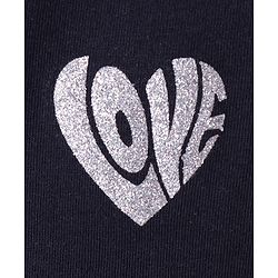 Pine Kids Cotton Knit Half Sleeves T-Shirt with Glitter Text Print - Limegreen
