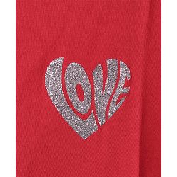 Pine Kids Cotton Knit Half Sleeves T-Shirt with Glitter Text Print - Black
