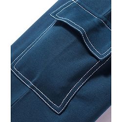 Pine Kids Knit Full Length Lounge Pant with Cargo Pockets - Navy Blue