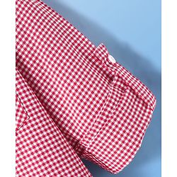 Pine Kids Cotton Woven Full Sleeves Checkered Shirt with Sleeveless T-Shirt