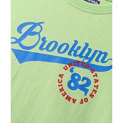 Pine Kids Cotton Woven Full Sleeves Checks Shirt With Text Printed T-Shirt - Navy Blue & Red