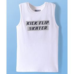 Pine Kids Cotton Woven Half Sleeves Striped Shirt with Text Printed T-Shirt - White & Pink