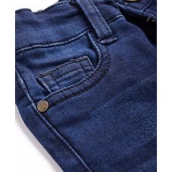 Pine Kids Full Length Washed Denim Jeans - Navy Blue