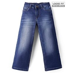 Pine Kids Full Length Washed Denim Jeans - Blue