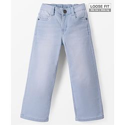Pine Kids Full Length Washed Denim Jeans - Navy Blue