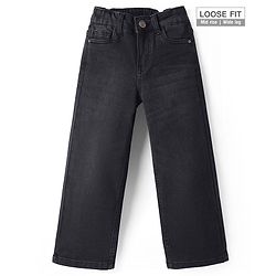 Pine Kids Full Length Washed Denim Jeans - Navy Blue